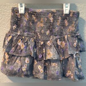 Zara floral skort